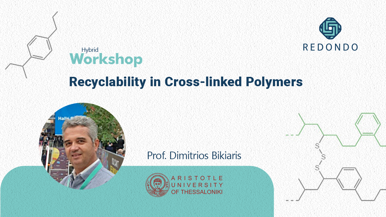 REDONDO Presentation | Prof. Dimitrios Bikiaris | Recyclability in Cross-linked Polymers